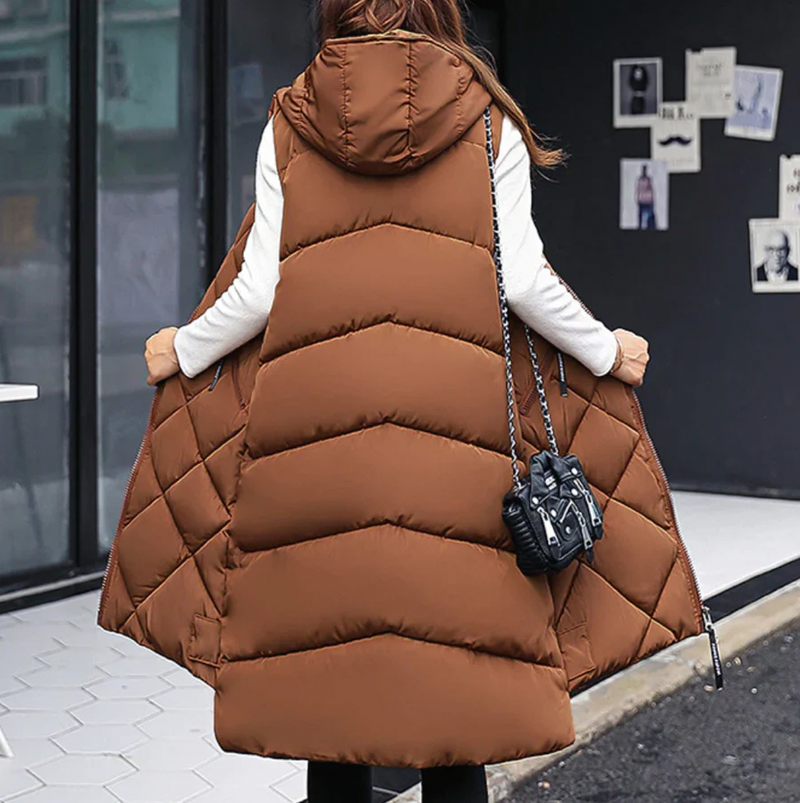 Esme Women's Puffer Jacket - styled view