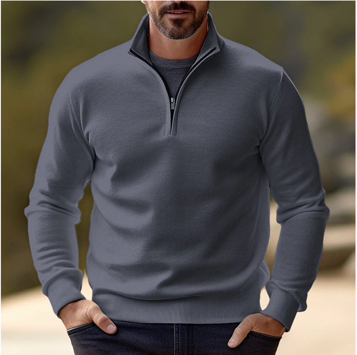 Gideon Men's Sweater - styled view