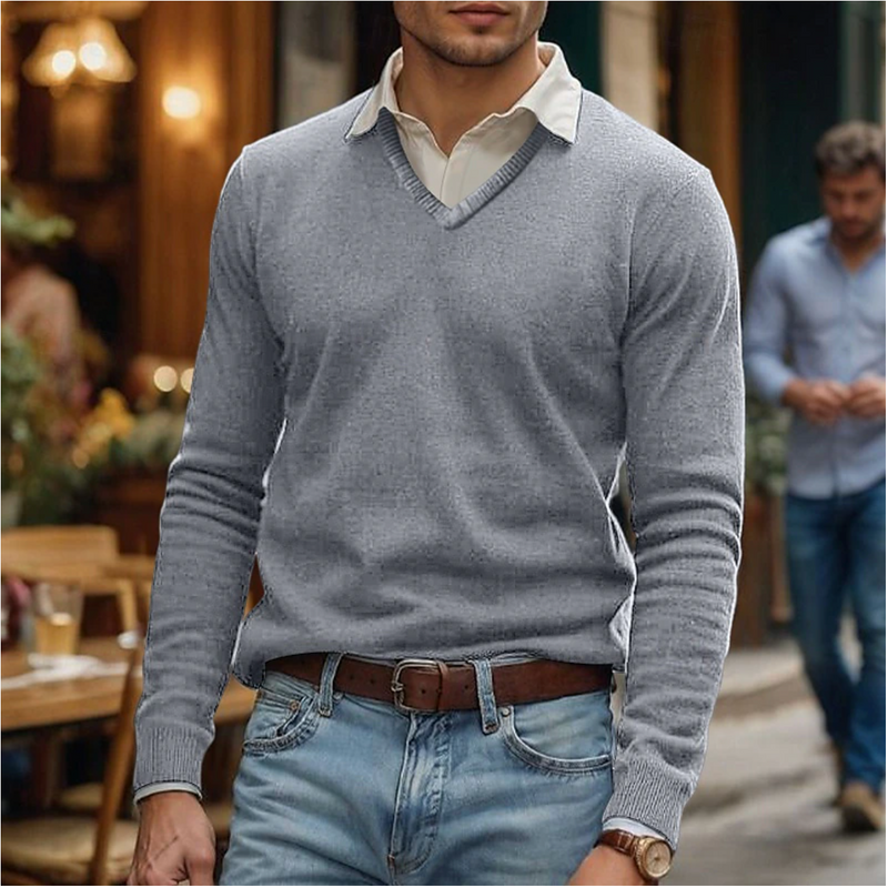 Percy Men's Sweater - flat lay