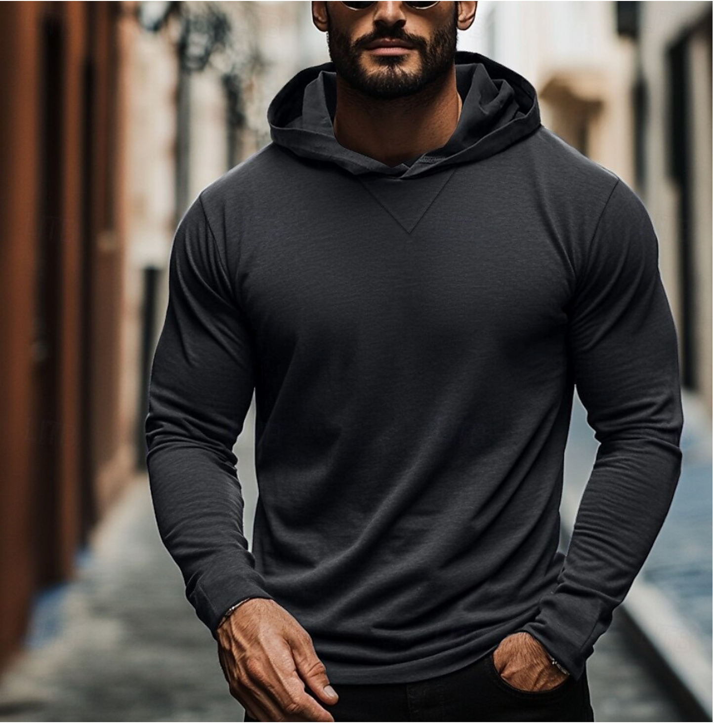 Levi Men's Sweater - fabric and finish detail