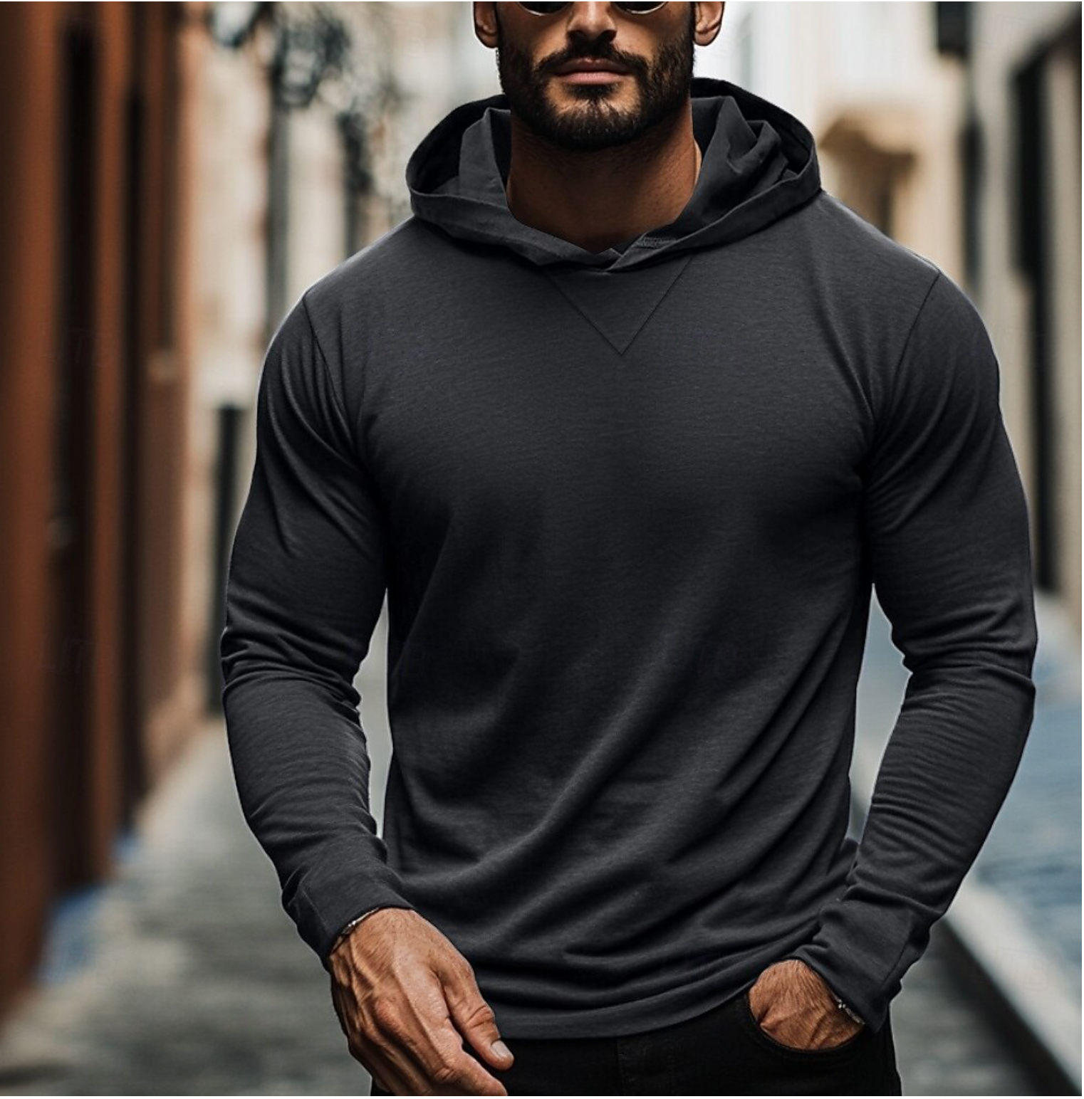 Levi Men's Sweater - fabric and finish detail