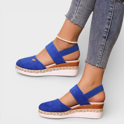 Delphine Women's Espadrilles - fabric and finish detail