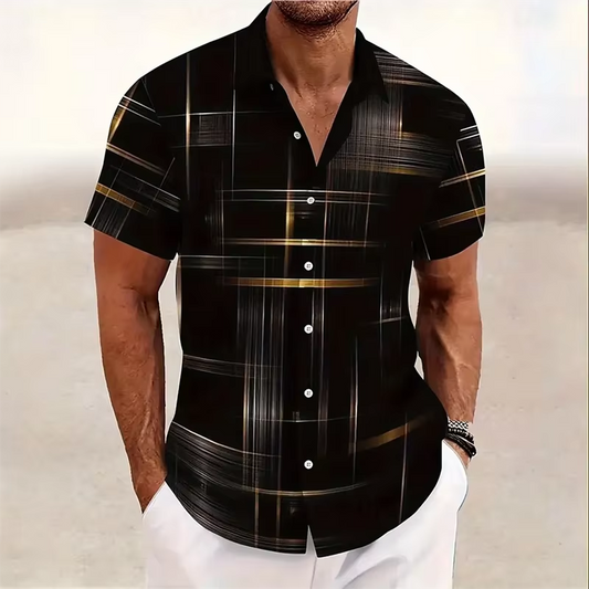 Felix Men's Plaid Shirt - styled view