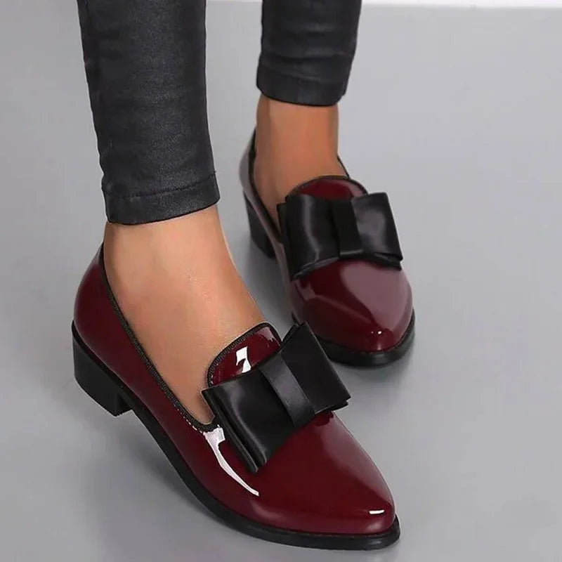 Imogen Women's Loafers | Bow, Leather, Low Heel