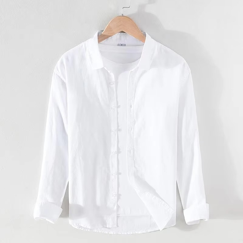 Vance Men's Linen Shirt - full-length view