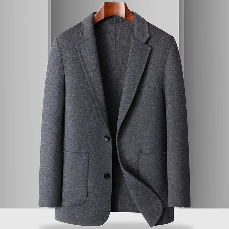 Zane Men's Coat - fabric and finish detail