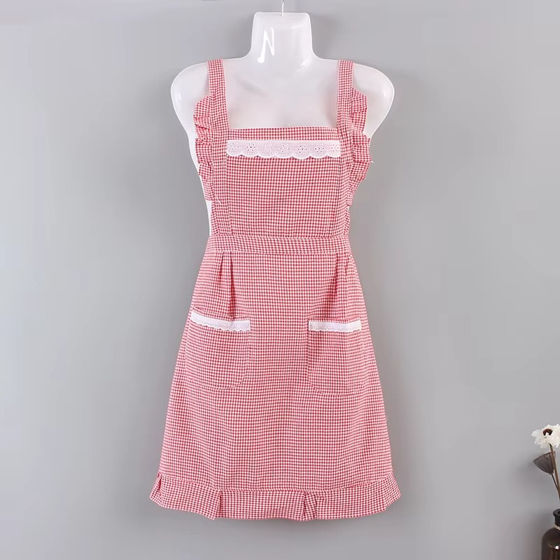 Ember Plaid Apron - flat lay