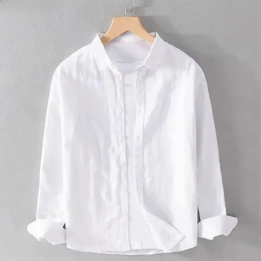 Otis Men's Linen Shirt - styled view