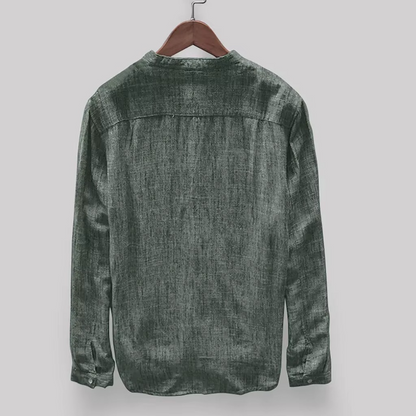 Reuben Men's Linen Shirt - back view