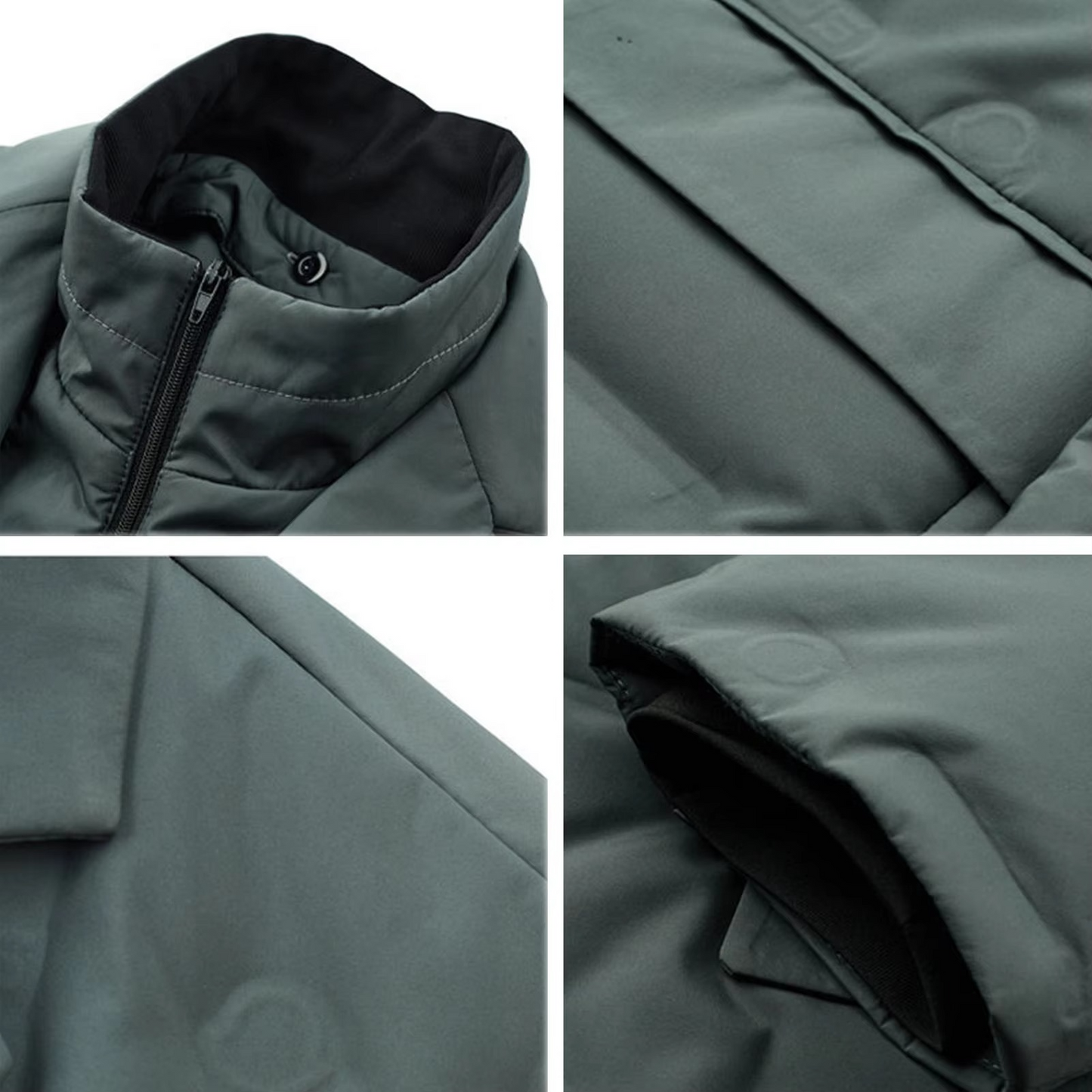 Ezra Men's Quilted Coat - back view
