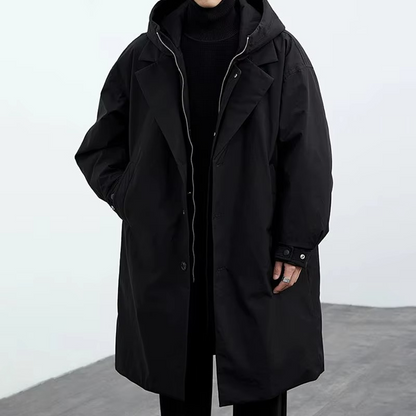 Flynn Men's Trench Coat - back view