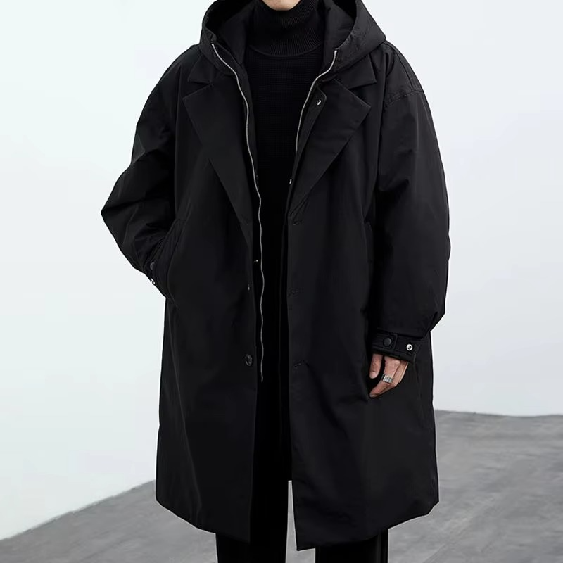 Flynn Men's Trench Coat - back view