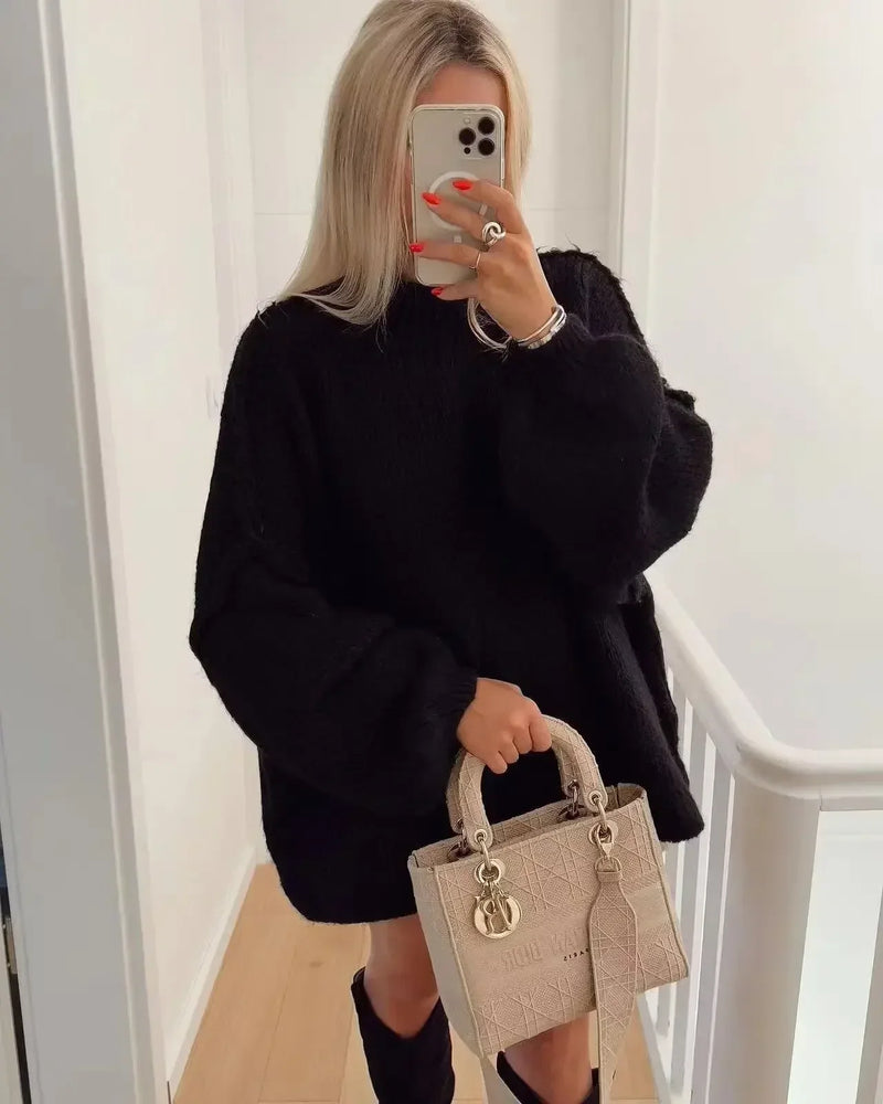 Iris Women's Oversized Sweater - back view