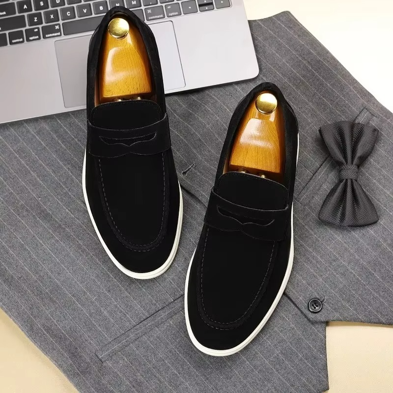Emmett Men's Loafers - fabric and finish detail