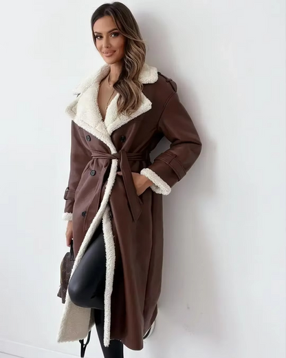 Mabel Women's Trench Coat - back view