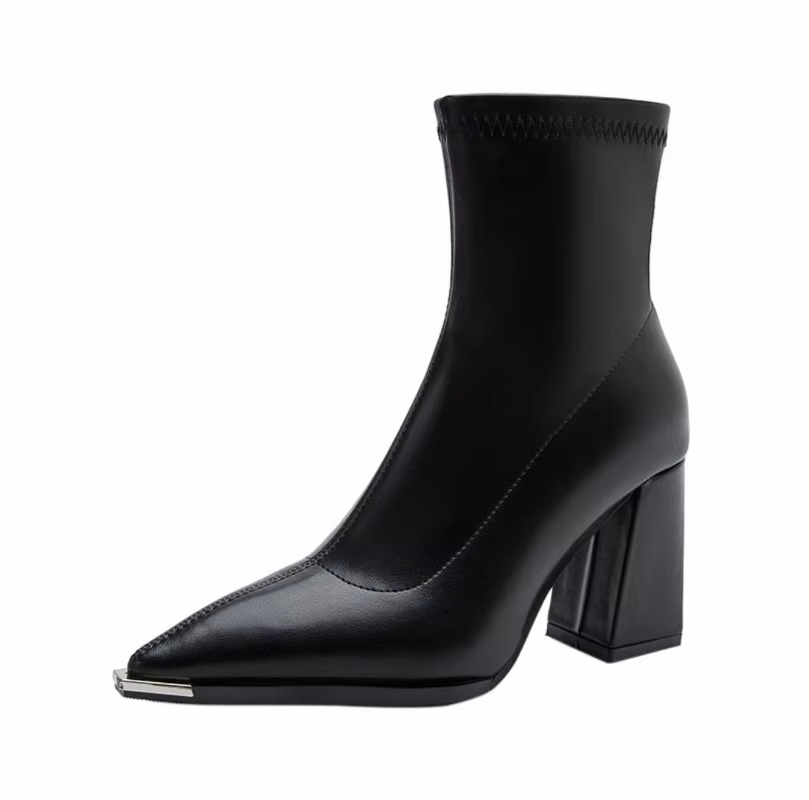 Violette Women's Ankle Boots - fabric and finish detail