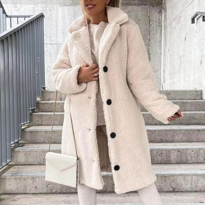 Uma Women's Oversized Trench Coat - flat lay