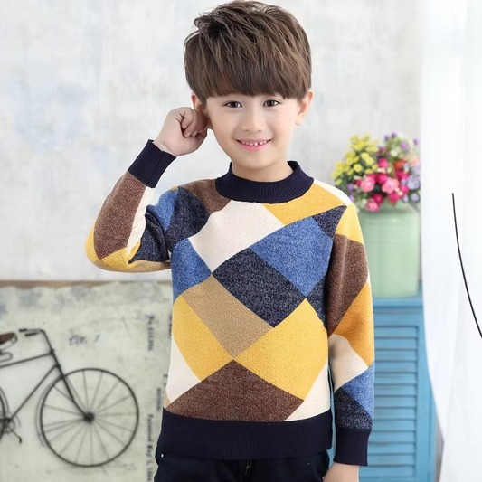 Bay Kids' Striped Sweater - styled view