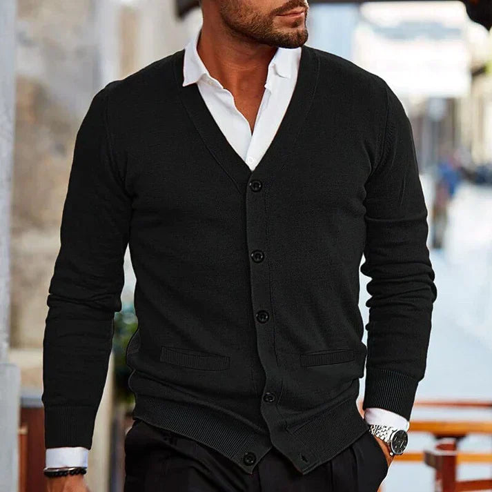 Bruno Men's Cardigan - front view