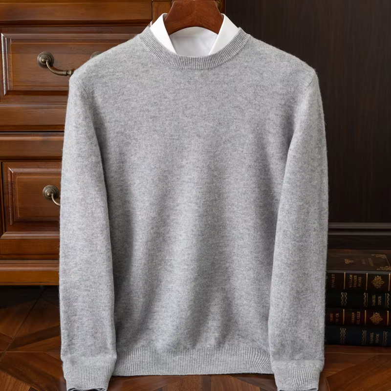 Tobias Men's Oversized Sweater - flat lay