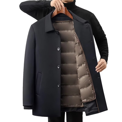 Xavier Men's Puffer Jacket - styled view