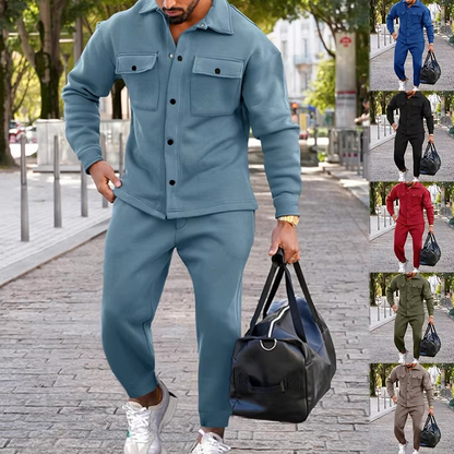 Orson Men's Suede Jacket - full-length view