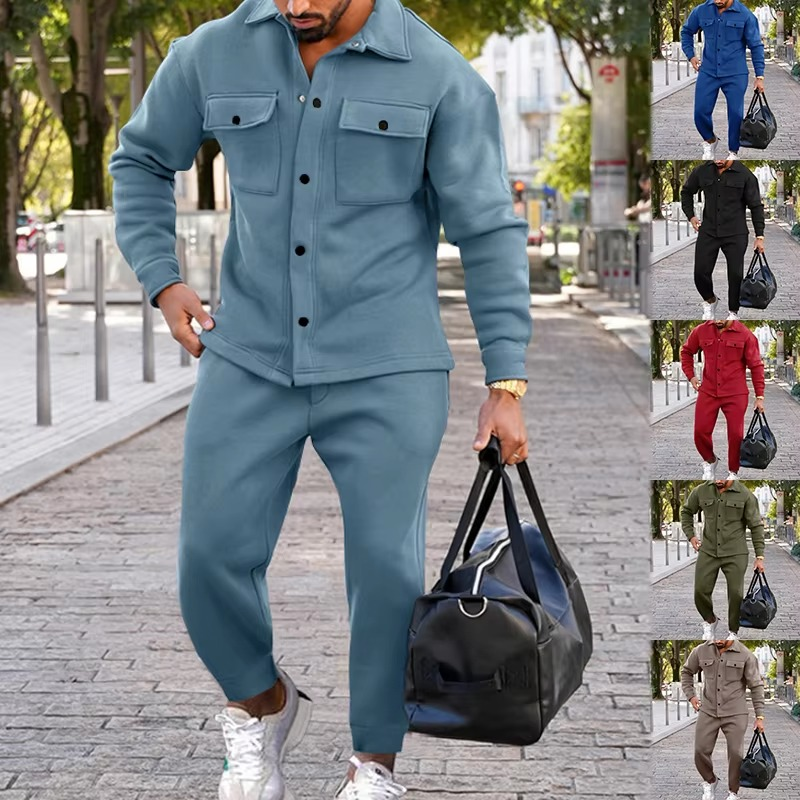 Orson Men's Suede Jacket - full-length view