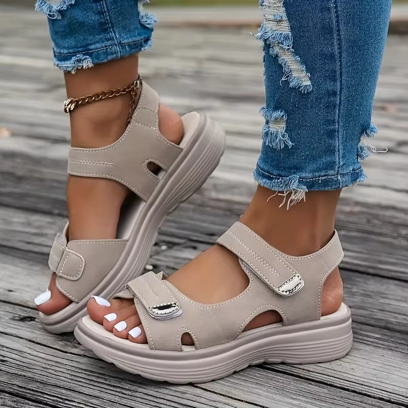 June Women's Platform Sandals - close-up detail