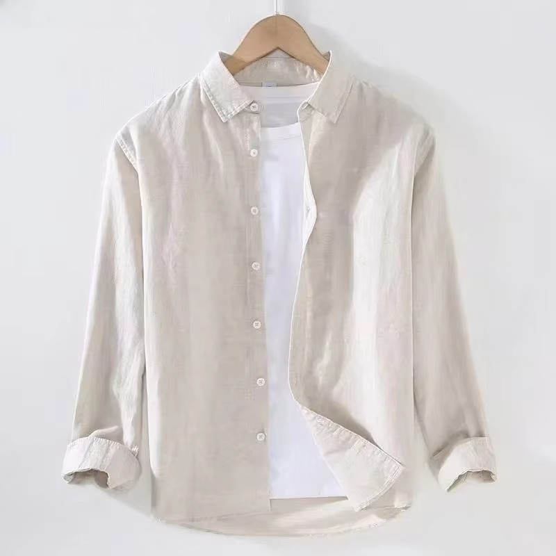 Otis Men's Linen Shirt - full-length view