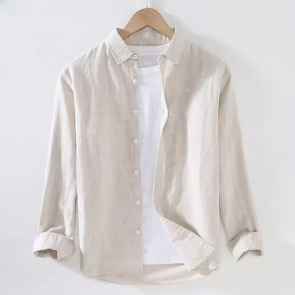 Otis Men's Linen Shirt - full-length view