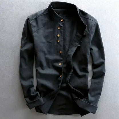 Cormac Men's Linen Shirt - back view