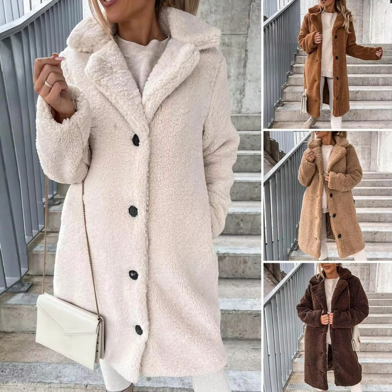 Uma Women's Oversized Trench Coat - full-length view