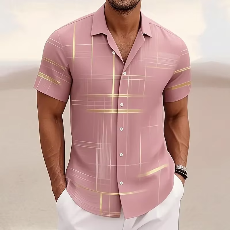 Felix Men's Plaid Shirt - close-up detail