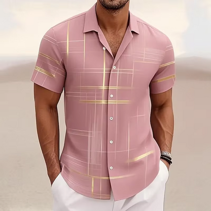 Felix Men's Plaid Shirt - close-up detail