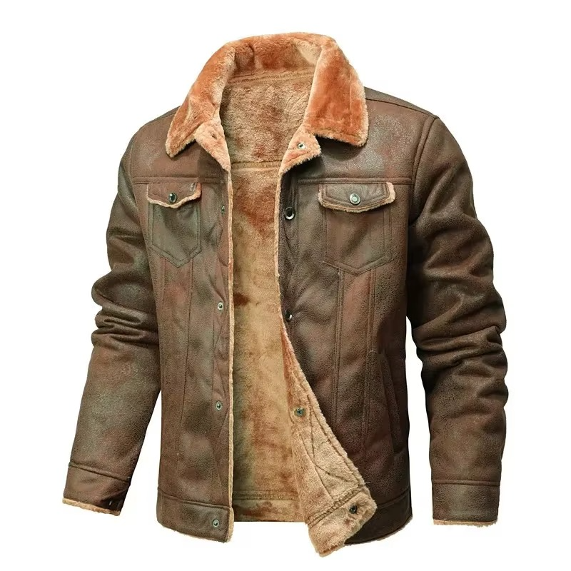 Nolan Men's Suede Coat - back view