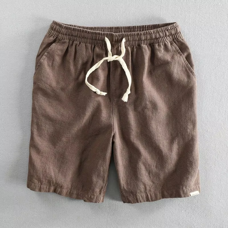 Zane Men's Linen Shorts - full-length view
