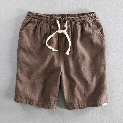 Zane Men's Linen Shorts - full-length view