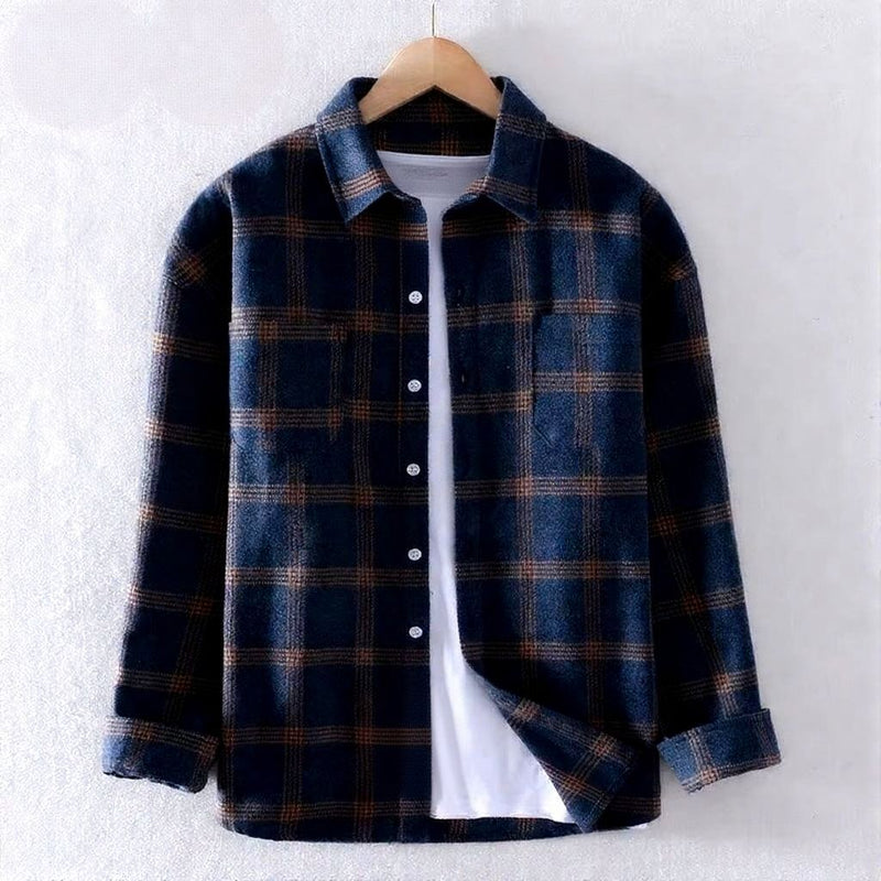 Rufus Men's Plaid Shirt - back view