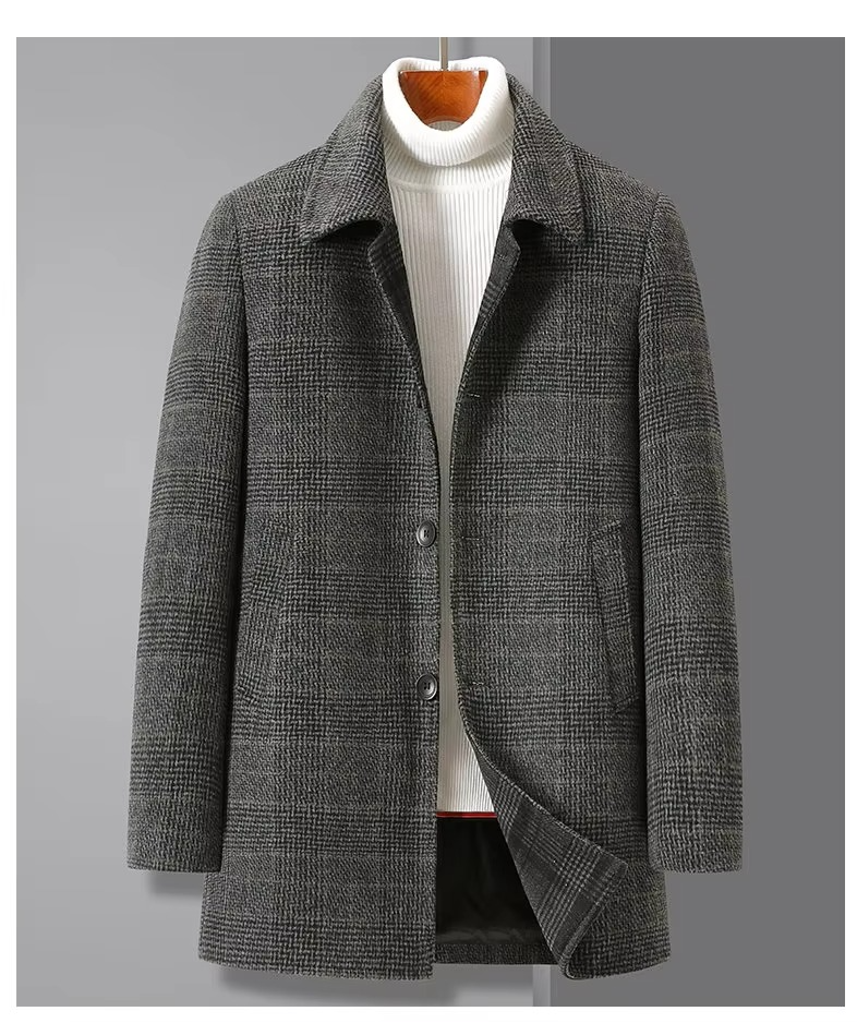Barnaby Men's Trench Coat - front view