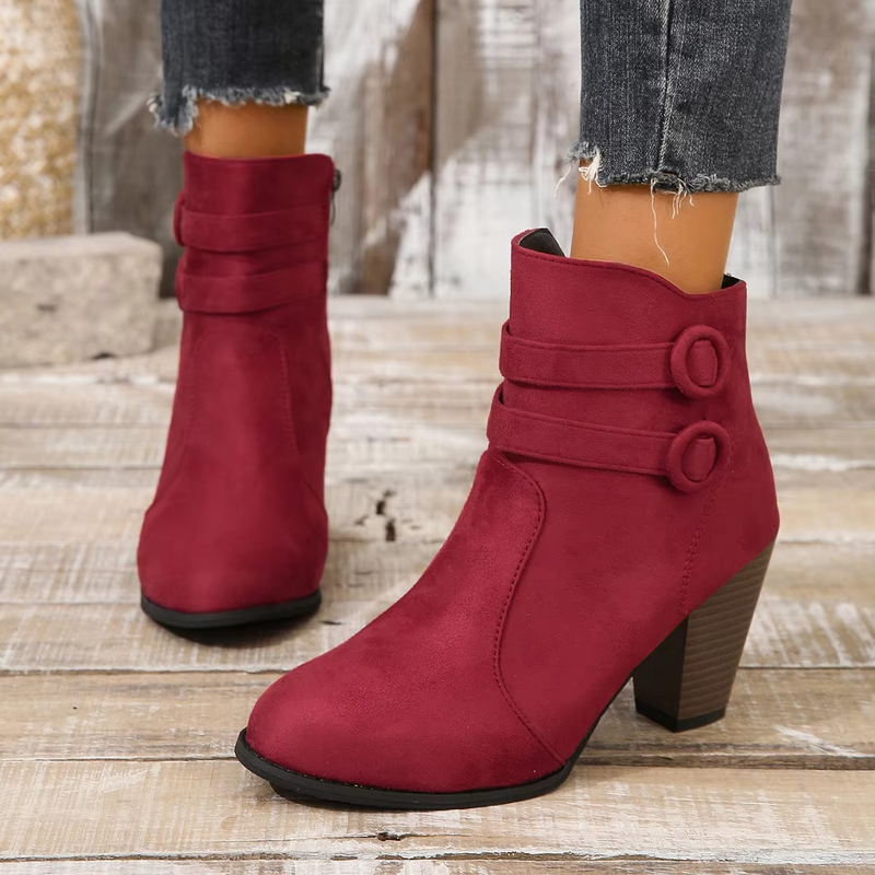 Tallulah Women's Ankle Boots - fabric and finish detail