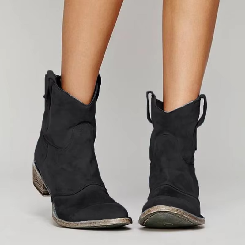 Edith Women's Ankle Boots - fabric and finish detail