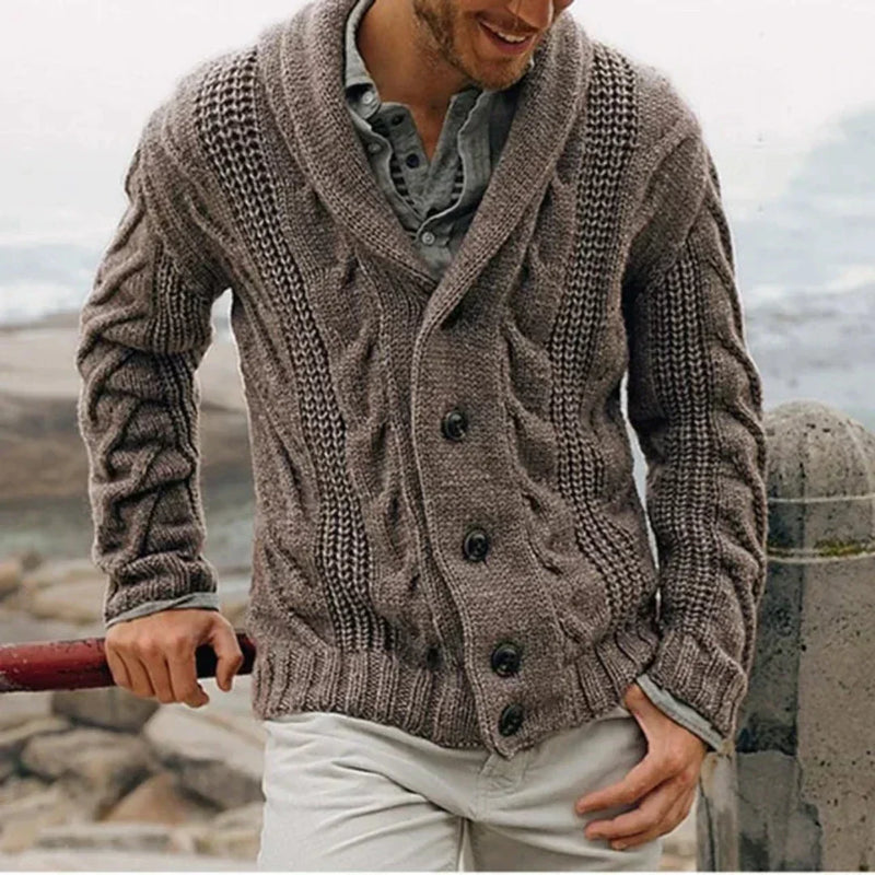 Soren Men's Cardigan - styled view