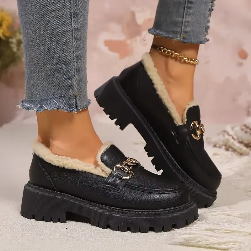 June Women's Suede Loafers - back view