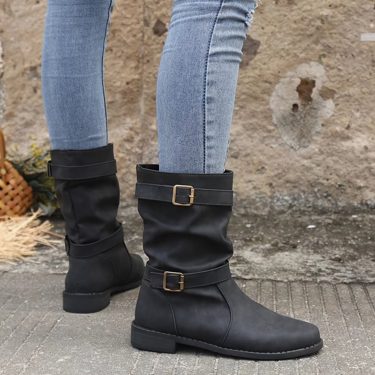 Maya Women's Ankle Boots - shown in use