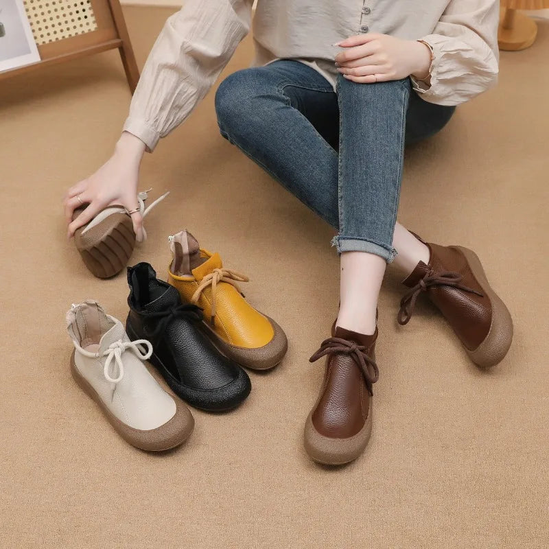 Ruby Women's Ankle Boots - fabric and finish detail