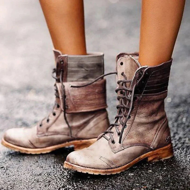 Greta Women's Boots - fabric and finish detail