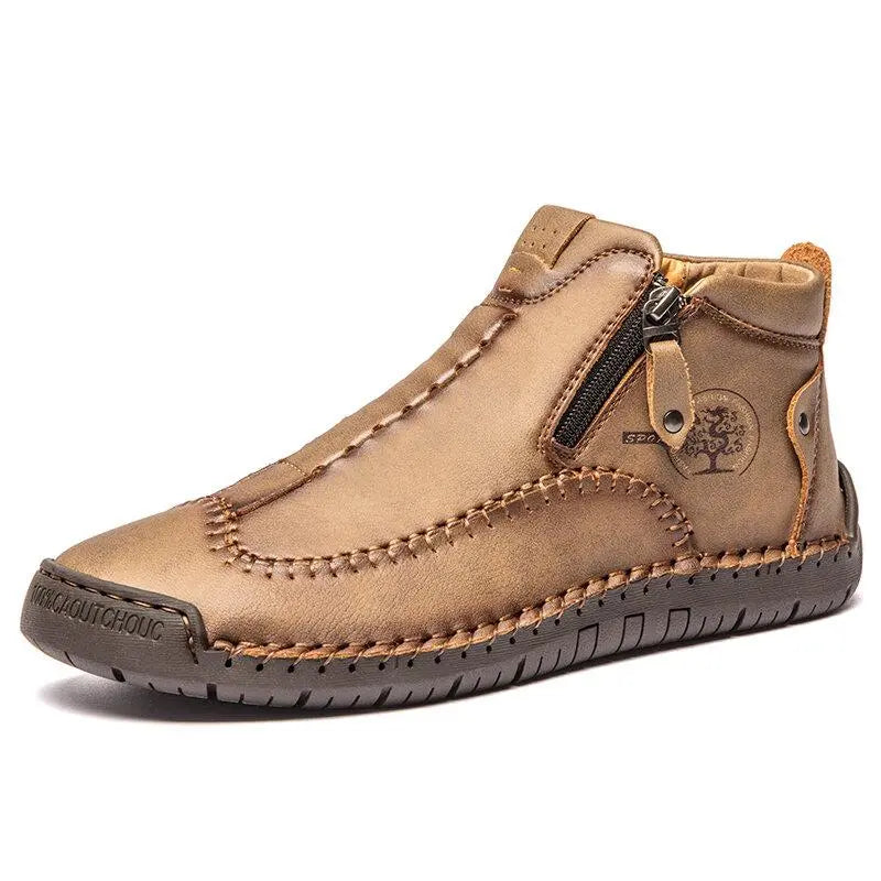 Flynn Men's Ankle Boots - fabric and finish detail