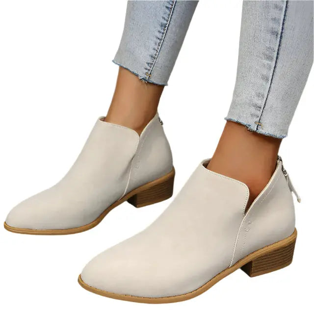 Anouk Women's Ankle Boots - fabric and finish detail