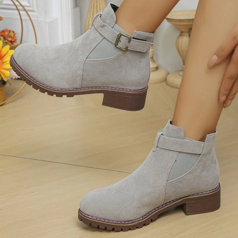 Willa Women's Suede Ankle Boots - back view