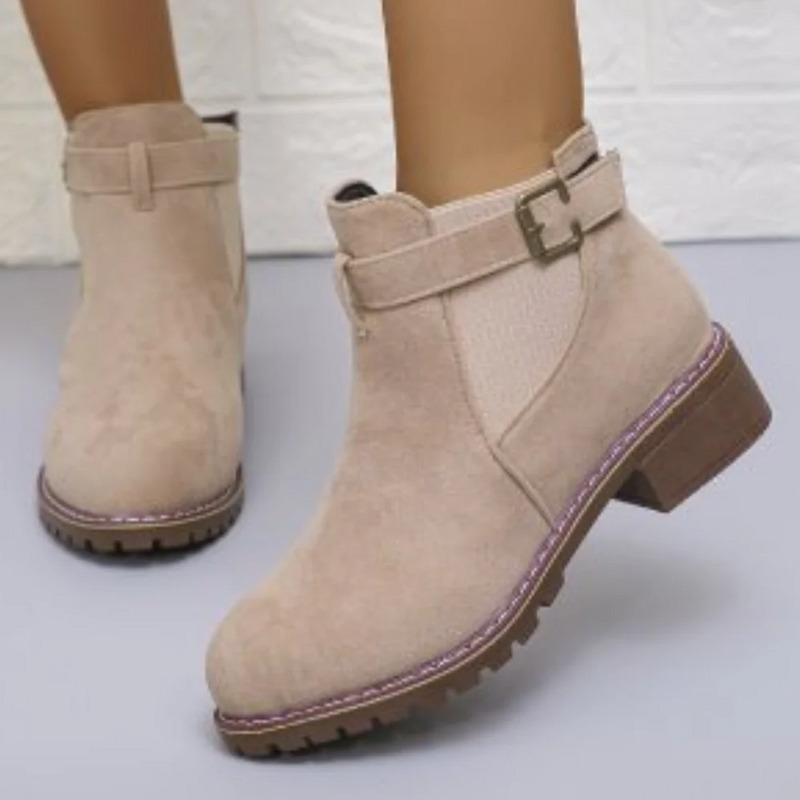 Willa Women's Suede Ankle Boots - front view
